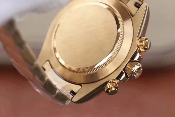 Rolex daytona cosmograph gold dial stainless steel 40mm swiss replica 116503.7 photo 14