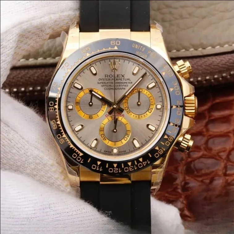 Rolex daytona cosmograph gray dial waterproof 40mm swiss replica 116518ln.1