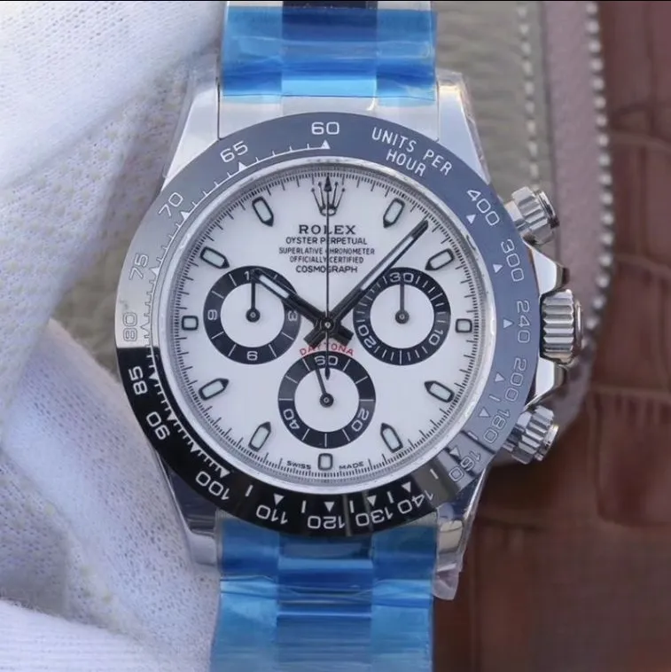 Rolex daytona cosmograph white dial stainless steel 40mm swiss replica 116500ln.4