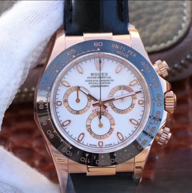 Rolex daytona cosmograph white dial waterproof 40mm swiss replica 116515ln.3