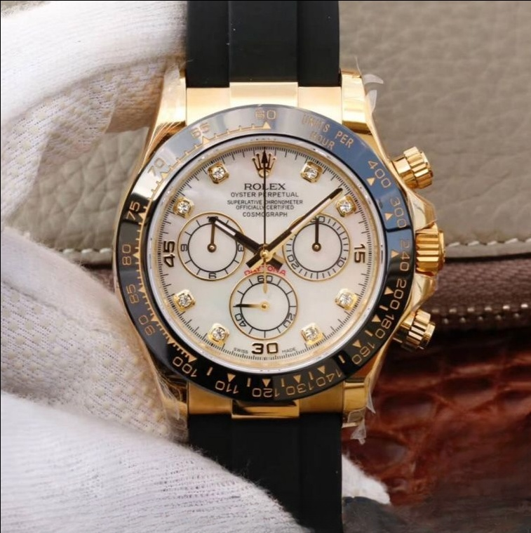 Rolex daytona cosmograph white dial sapphire crystal 40mm swiss replica m116518ln.0037