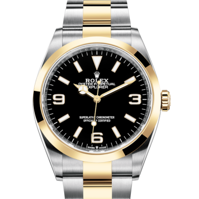 Rolex Explorer Oyster 36 mm Oystersteel and yellow gold 124273