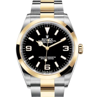 Rolex Explorer Oyster 36 mm Oystersteel and yellow gold 124273