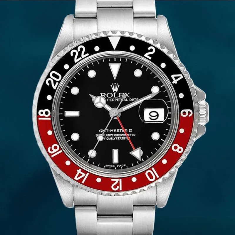 Rolex Gmt Master Ii 40mm 16710COKE Men’s Black Dial Oyster Bracelet