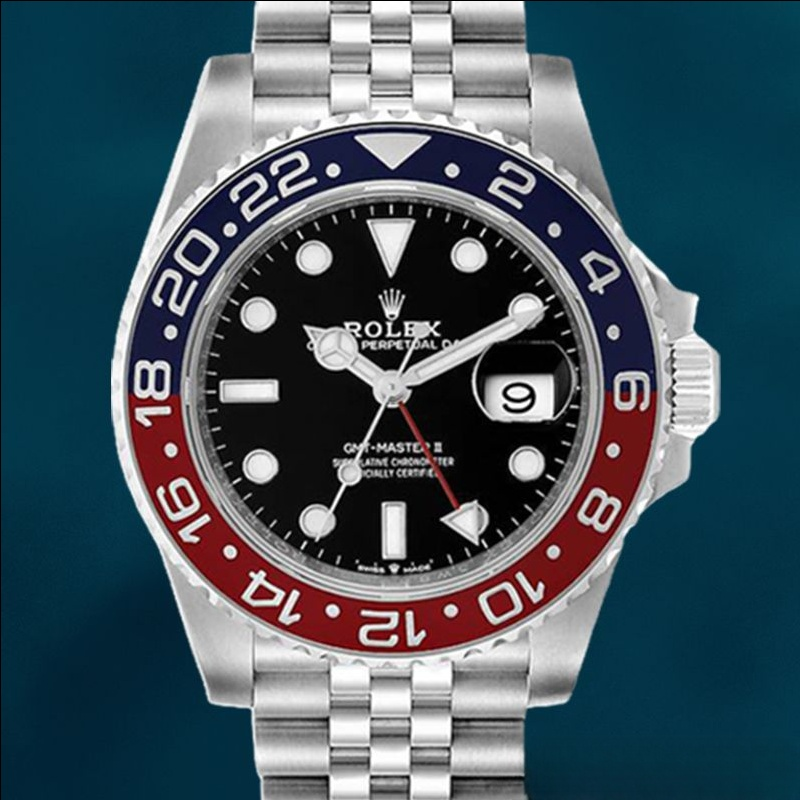 Rolex Gmt Master Ii 40mm Men’s m126710blro-0002 Jubilee Bracelet Watch