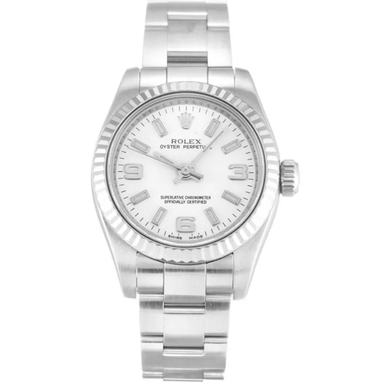 Rolex Lady Oyster Perpetual Automatic White 176234 26MM
