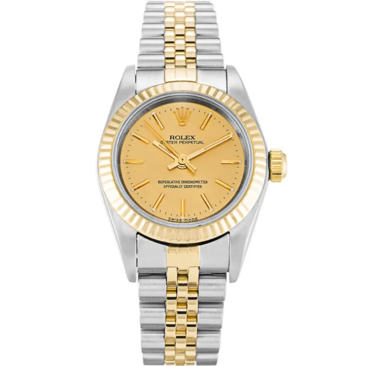 Rolex Lady Oyster Perpetual Automatic Champagne 76193 24MM