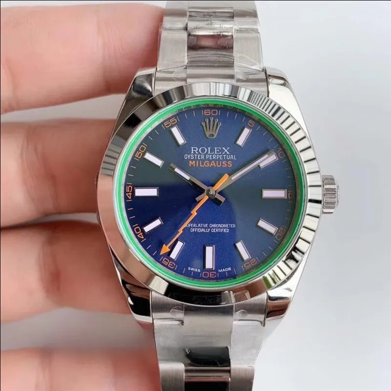 Rolex Milgauss 116400.2 Men Blue 40MM
