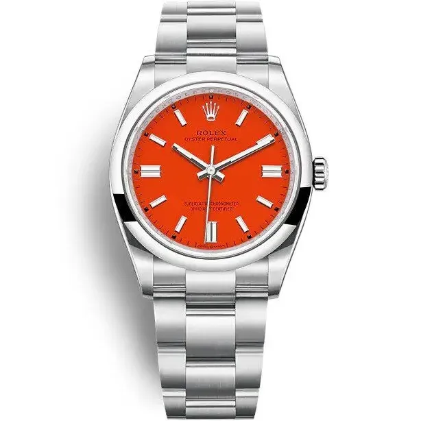 Rolex Oyster Perpetual 36mm Coral Red