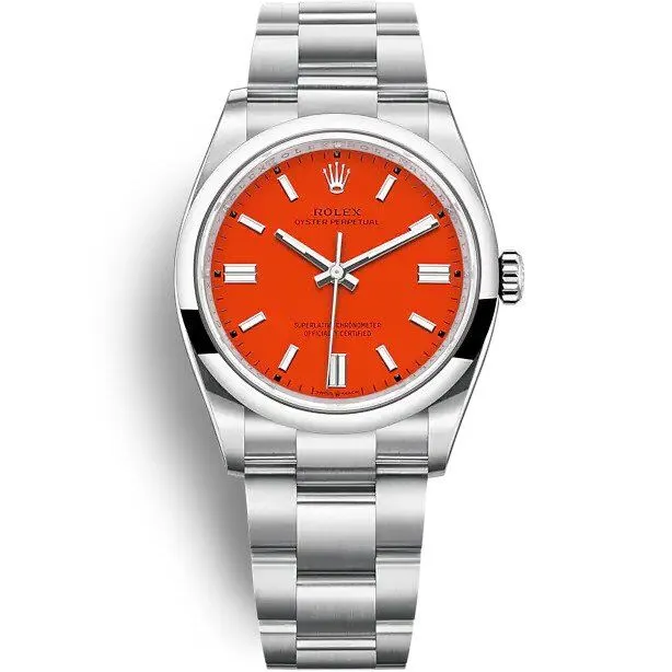 Rolex Oyster Perpetual 41mm Coral Red