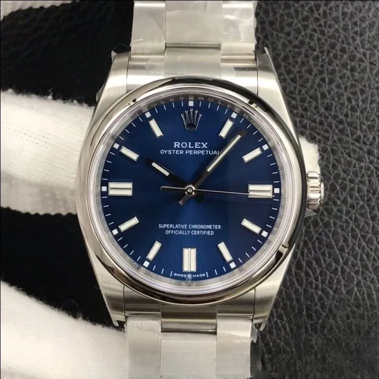 Rolex oyster perpetual blue dial stainless steel 36mm swiss replica m126000.0006