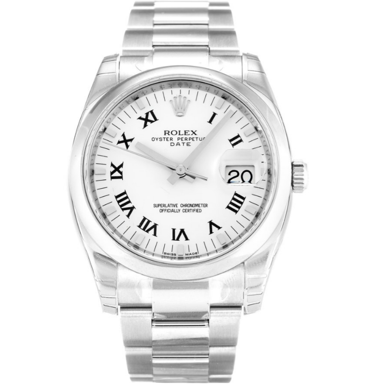 Rolex Oyster Perpetual Date Automatic White 115200 34MM