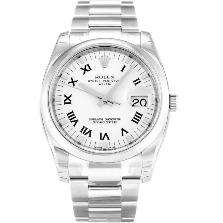 Rolex Oyster Perpetual Date Automatic White 115200 34MM