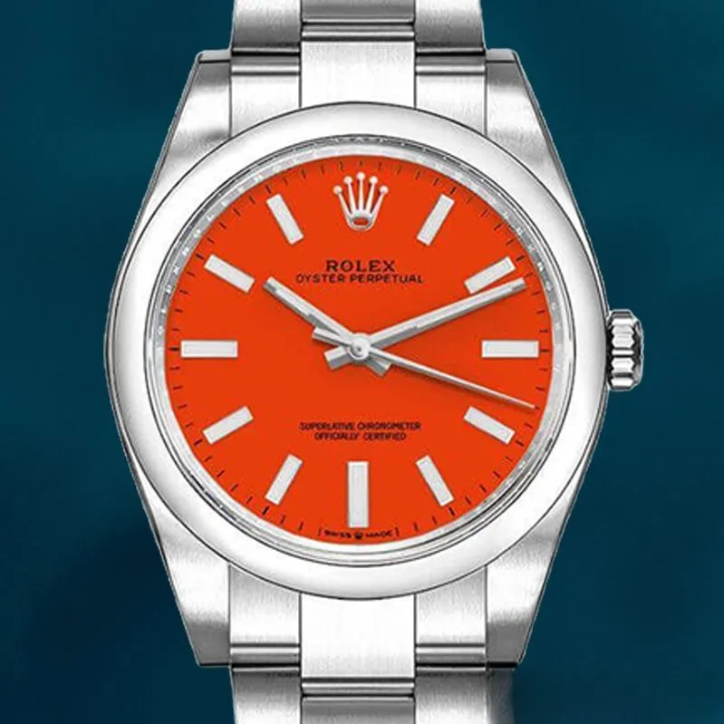 Rolex Oyster Perpetual m277200-0009 Ladies 31mm Pink Dial Automatic