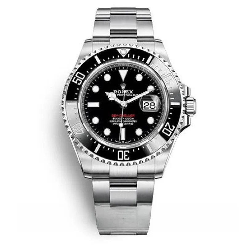 Rolex sea-dweller men’s m126600-0002 43mm oyster bracelet black dial swiss repli