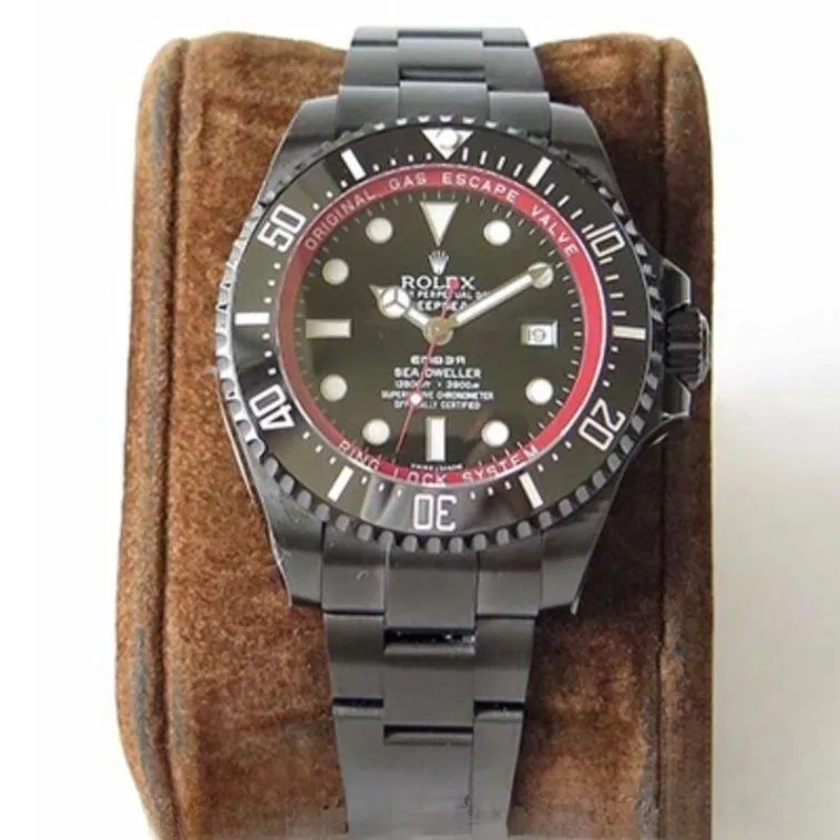 Rolex sea dweller black dial stainless steel 44mm swiss replica 11666001.1