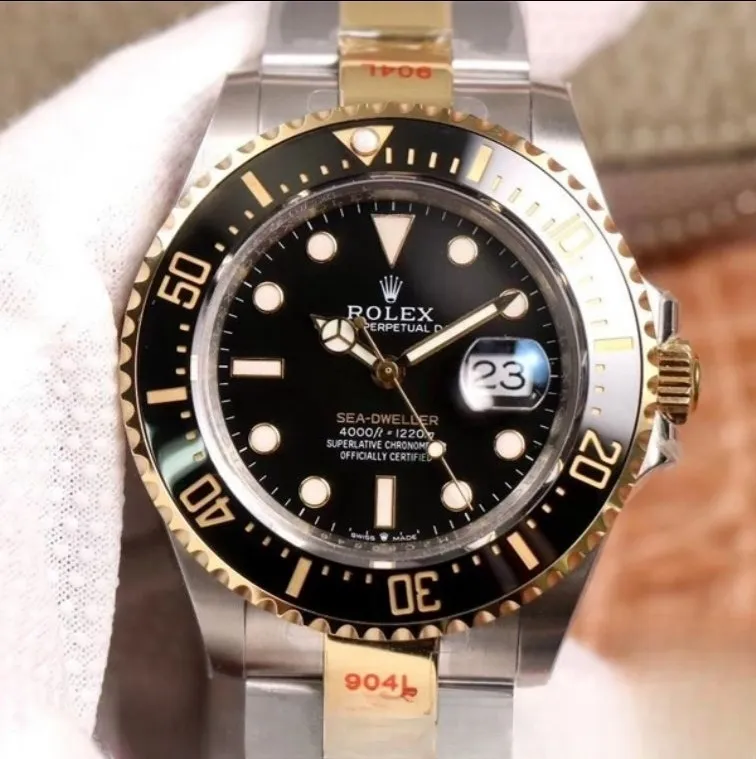 Rolex sea dweller black dial stainless steel 43mm swiss replica m126603.1