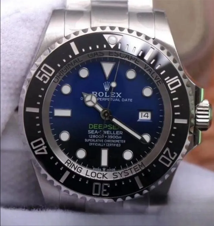 Rolex sea dweller blue dial stainless steel 44mm swiss replica m126660.0002