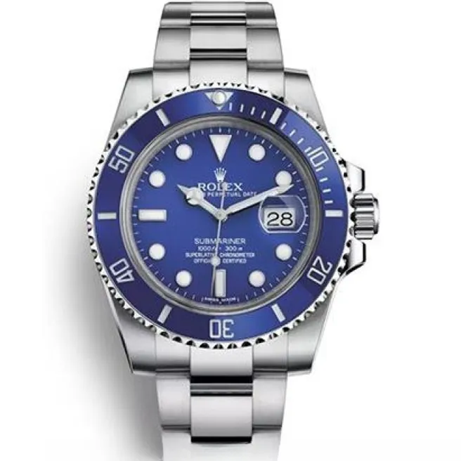Rolex Submariner 116619.1 Men Blue 40MM