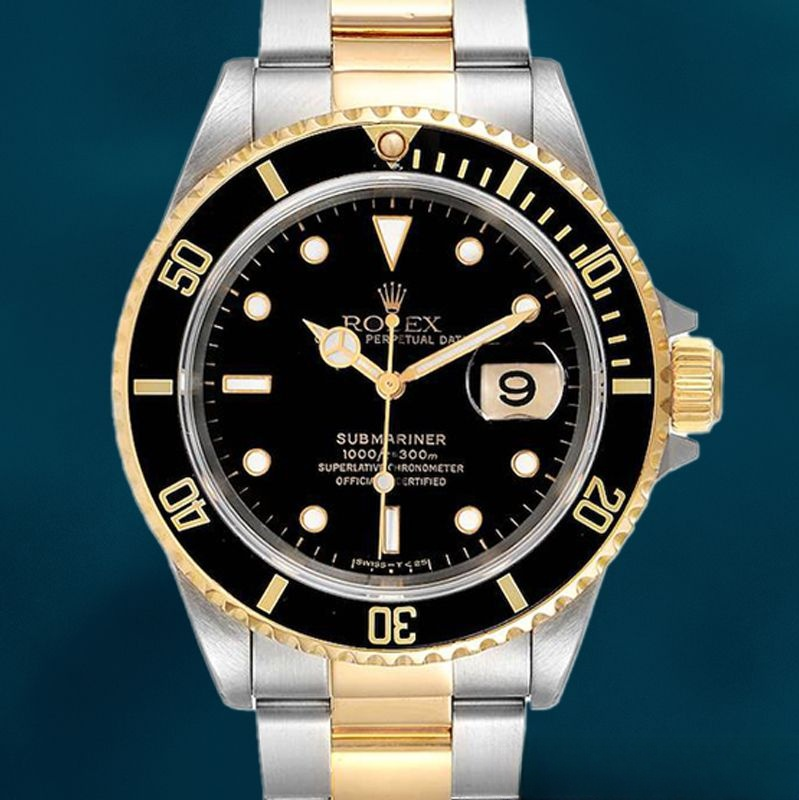 Rolex Submariner 40mm 16613 Men’s Stainless Steel Silver-tone
