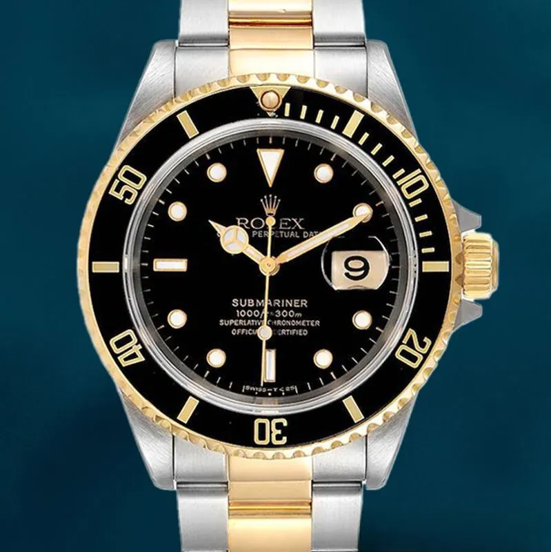 Rolex Submariner 40mm 16613 Men’s Stainless Steel Silver-tone