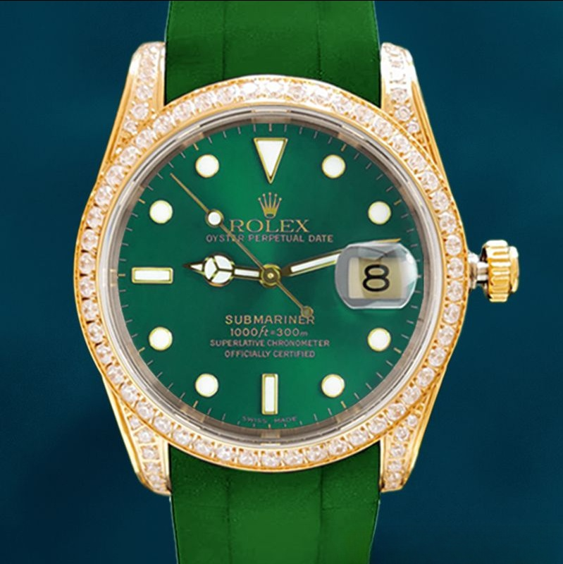 Rolex Submariner 40mm Men’s 16613 Diamond Bezel Automatic Swiss Replica Watch
