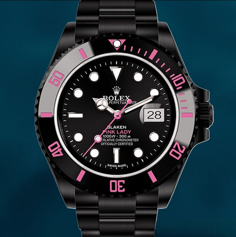 Rolex Submariner 40mm Men’s PINKLADY Black Dial Watch