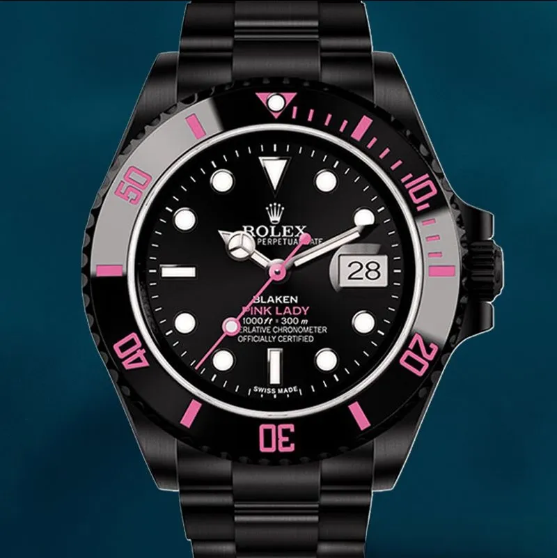 Rolex Submariner 40mm Men’s PINKLADY Black Dial Watch