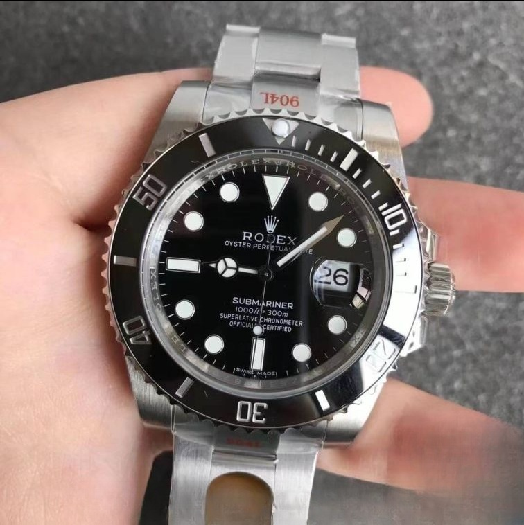 Rolex submariner black dial stainless steel 40mm swiss replica 116610ln.1
