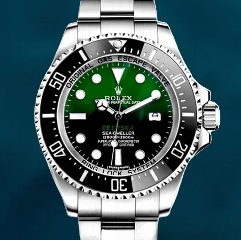 Rolex Deepsea 44mm Men’s 116660 Oyster Bracelet Silver-tone Swiss Replica Watch