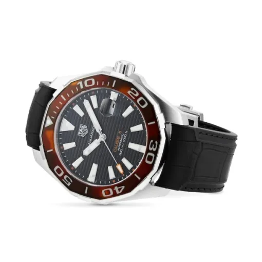 TAG Heuer Aquaracer Men Automatic Black Rubber Watch WAY201N.FT6177 photo 2