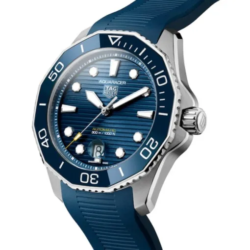 TAG Heuer Aquaracer Men Automatic Blue Rubber Watch WBP201B.FT6198 photo 2