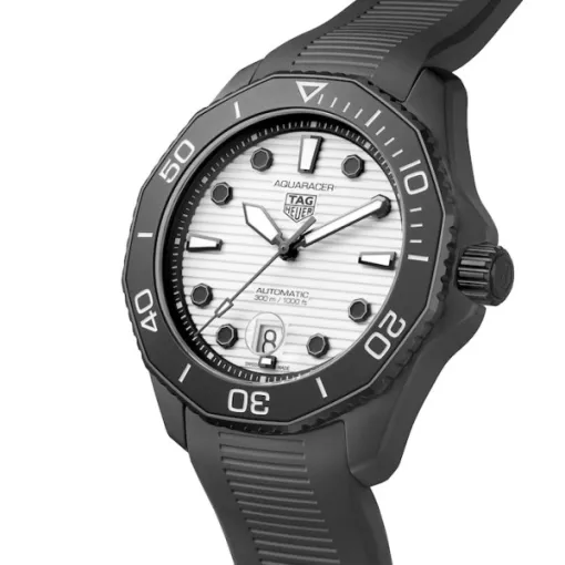 TAG Heuer Aquaracer Men Automatic White Rubber Watch WBP201D.FT6197 photo 2