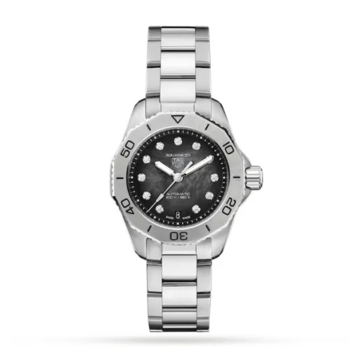 TAG Heuer Aquaracer Women Automatic Black Stainless Steel Watch WBP2410.BA0622