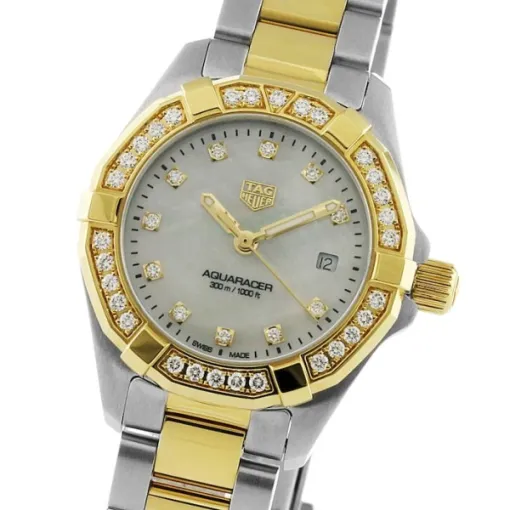 TAG Heuer Aquaracer Women Quartz Mother of Pearl Bicoloured Watch WBD1423.BB0321 - Photo 4