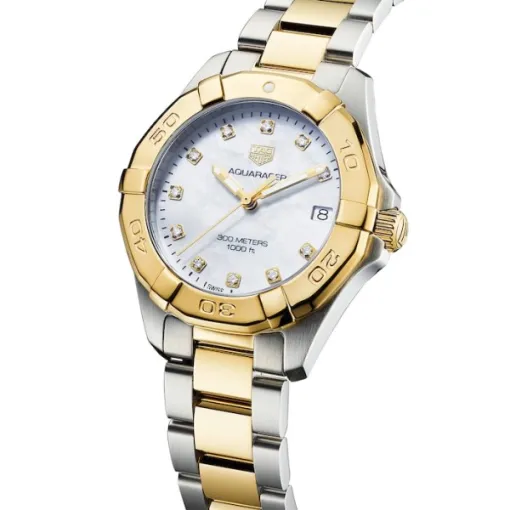 TAG Heuer Aquaracer Women Quartz Mother of Pearl Stainless Steel Watch WBD1322.BB0320 - Photo 4