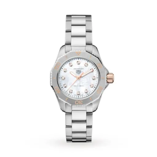 TAG Heuer Aquaracer Women Quartz Mother of Pearl Stainless Steel Watch WBP1450.BA0622