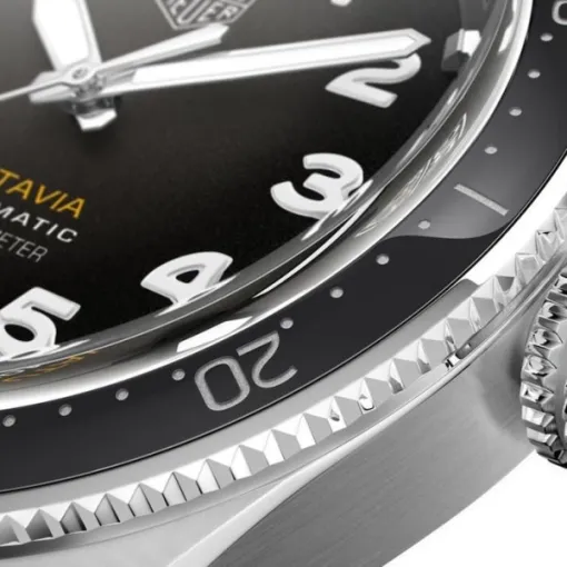 TAG Heuer Autavia Men Automatic Black Leather Watch WBE5114.FC8266 photo 4