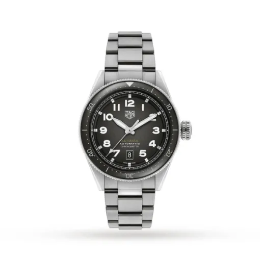 TAG Heuer Autavia Men Automatic Black Stainless Steel Watch WBE5114.EB0173 - Photo 4