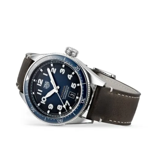 TAG Heuer Autavia Men Automatic Blue Leather Watch WBE5116.FC8266 photo 2