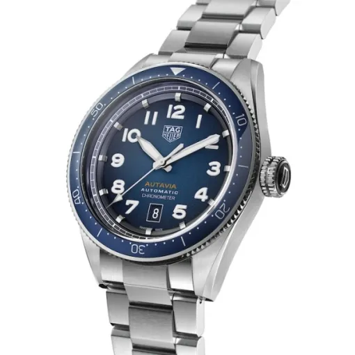TAG Heuer Autavia Men Automatic Blue Stainless Steel Watch WBE5116.EB0173 photo 2
