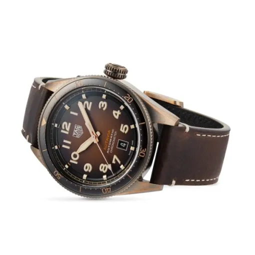 TAG Heuer Autavia Men Automatic Brown Leather Watch WBE5191.FC8276 photo 3