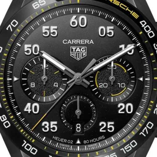 TAG Heuer Carrera Men Automatic Black Leather Watch CBN2A1H.FC6512 photo 2