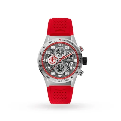 TAG Heuer Carrera Men Automatic Black Rubber Watch CAR201M.FT6156 - Photo 4