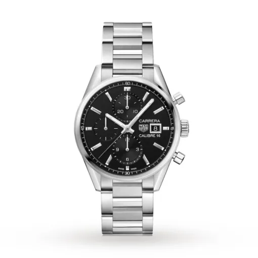 TAG Heuer Carrera Men Automatic Black Stainless Steel Watch CBK2110.BA0715