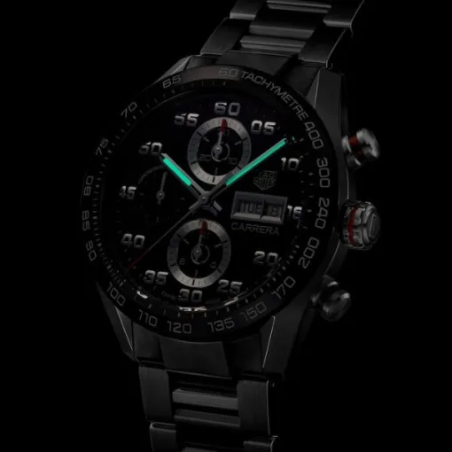 TAG Heuer Carrera Men Automatic Black Stainless Steel Watch CBN2A1AA.BA0643 photo 4