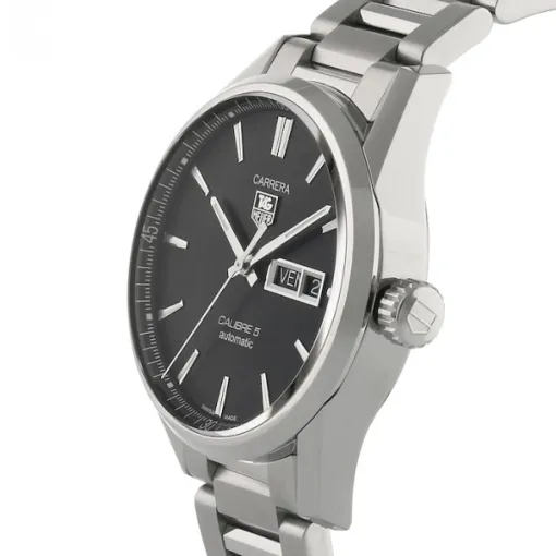 TAG Heuer Carrera Men Automatic Black Stainless Steel Watch WAR201A.BA0723 - Photo 3
