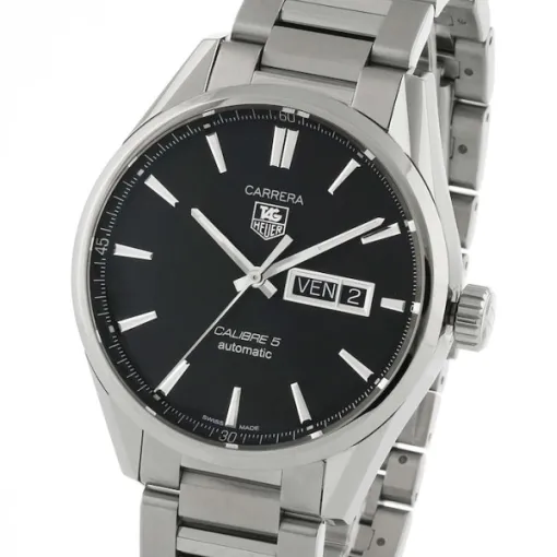 TAG Heuer Carrera Men Automatic Black Stainless Steel Watch WAR201A.BA0723 - Photo 4
