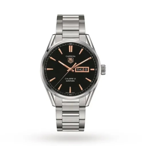 TAG Heuer Carrera Men Automatic Black Stainless Steel Watch WAR201C.BA0723