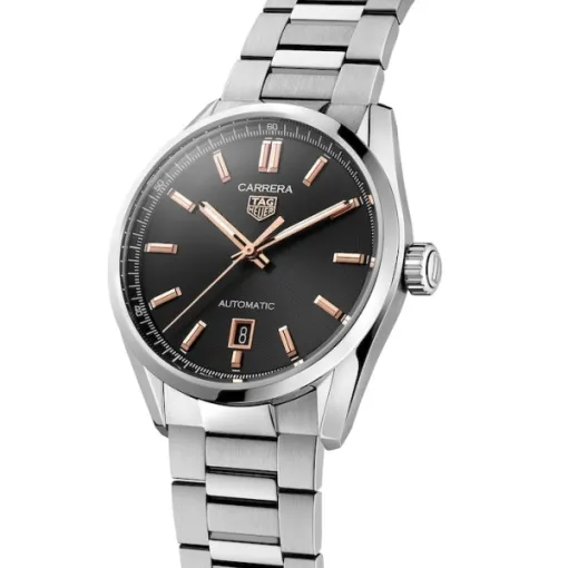 TAG Heuer Carrera Men Automatic Black Stainless Steel Watch WBN2113.BA0639 - Photo 2
